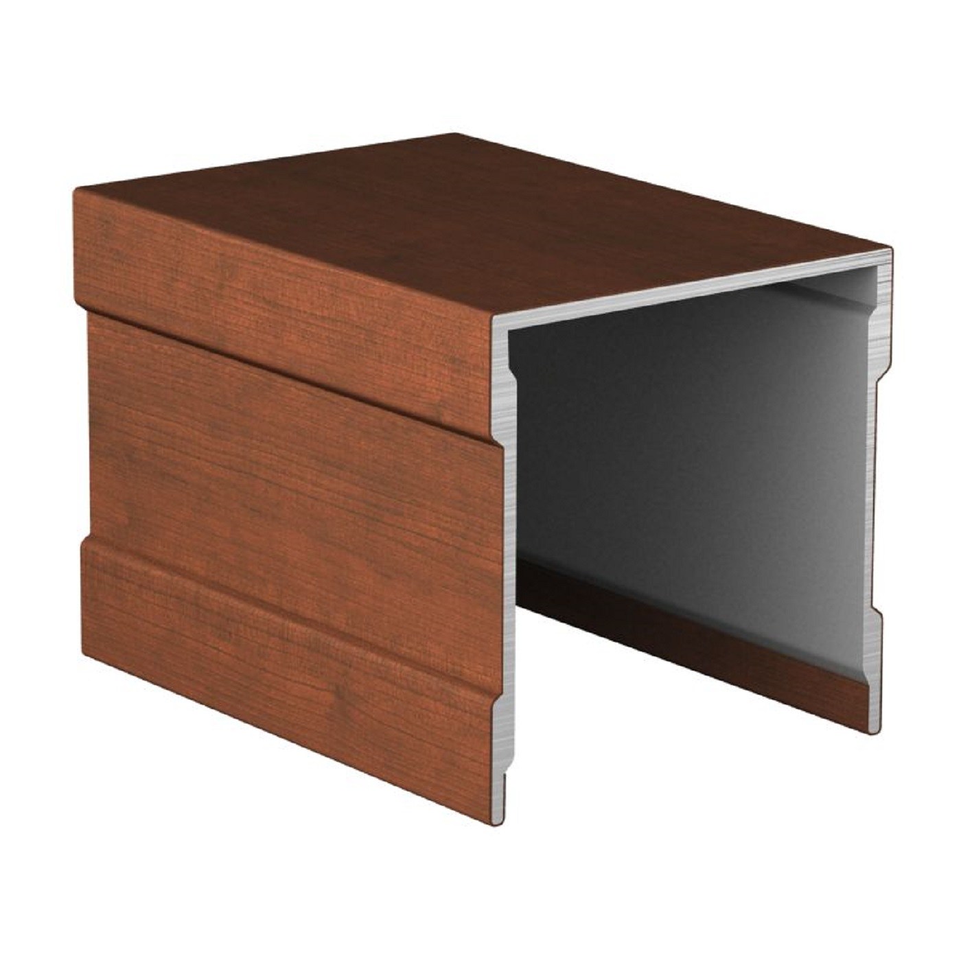 Профиль Вишня направляющая верхняя одинарная 6,0