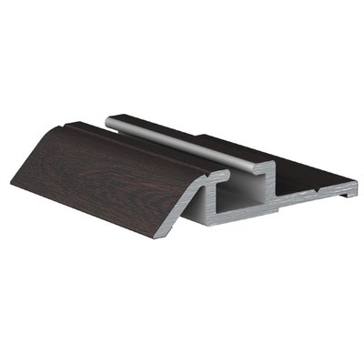 Профиль Венге темный направляющая нижняя одинарная 6,0