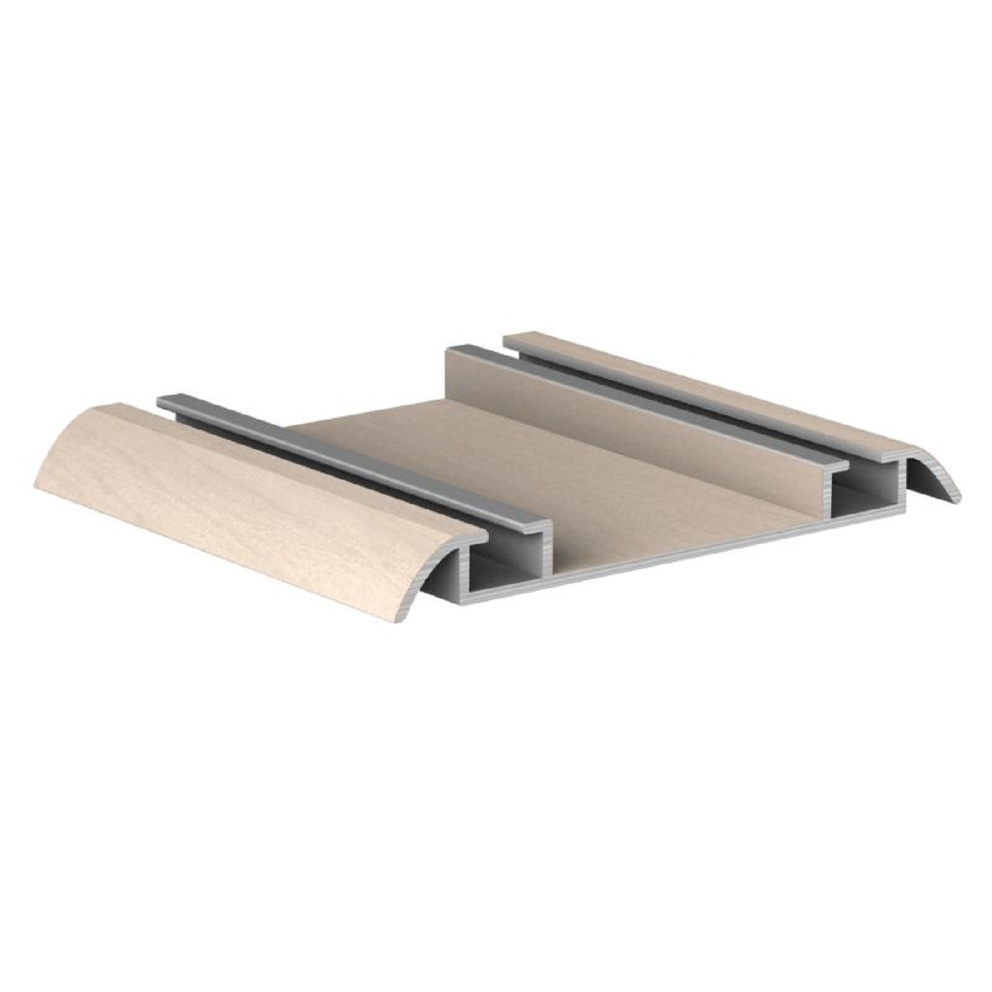 Профиль Дуб светлый направляющая нижняя  6,0