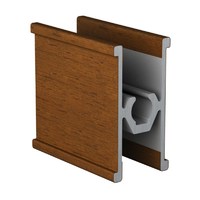 Профиль Орех Разделительный под винт 6,0