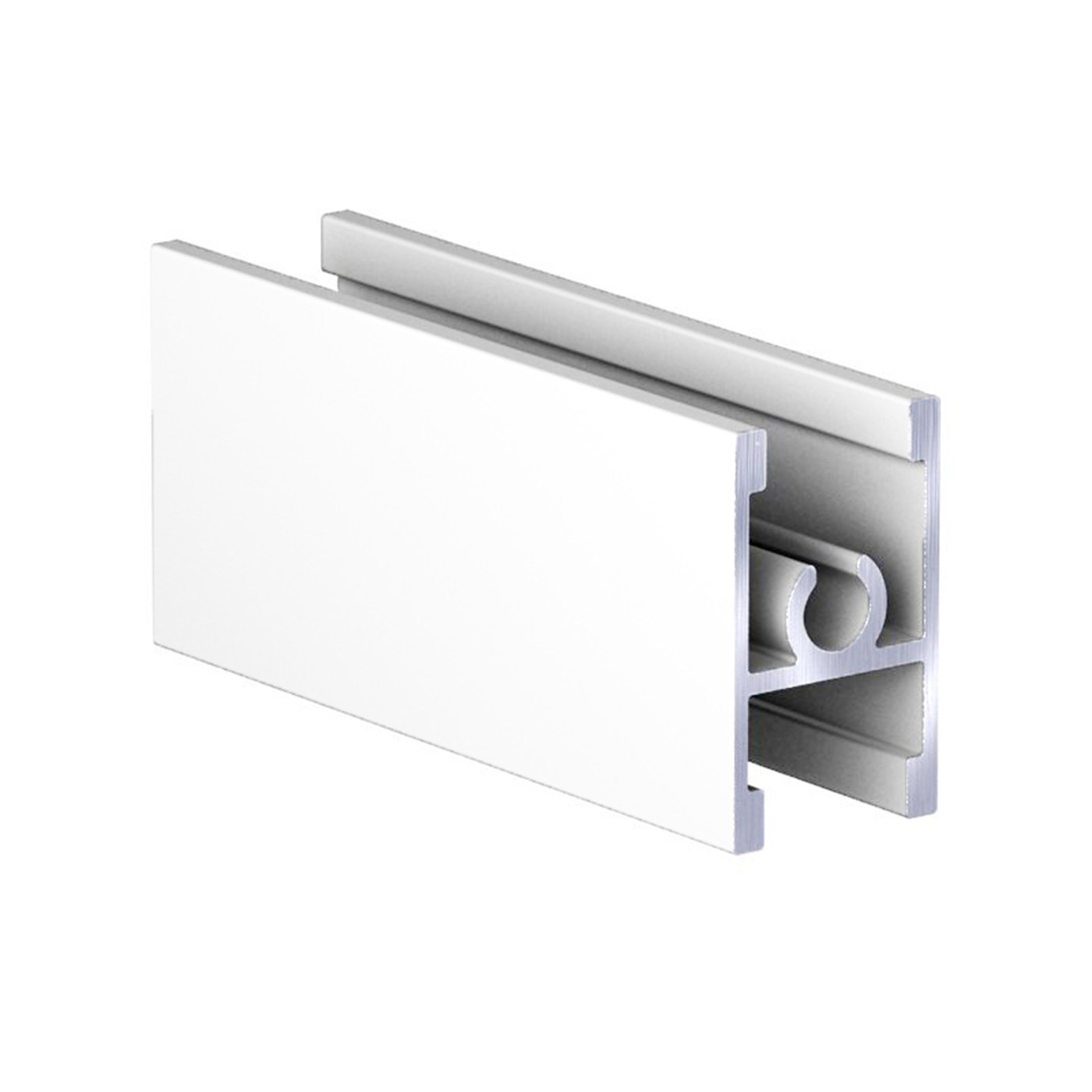 Рамка средняя с саморезом ( разделительная) RAL 9016 БЕЛЫЙ МУАР 6,0 АВД-0831