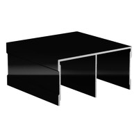 Направляющая верхняя двойная RAL 9005 ЧЕРНЫЙ глянец (6,0) АВД-0702