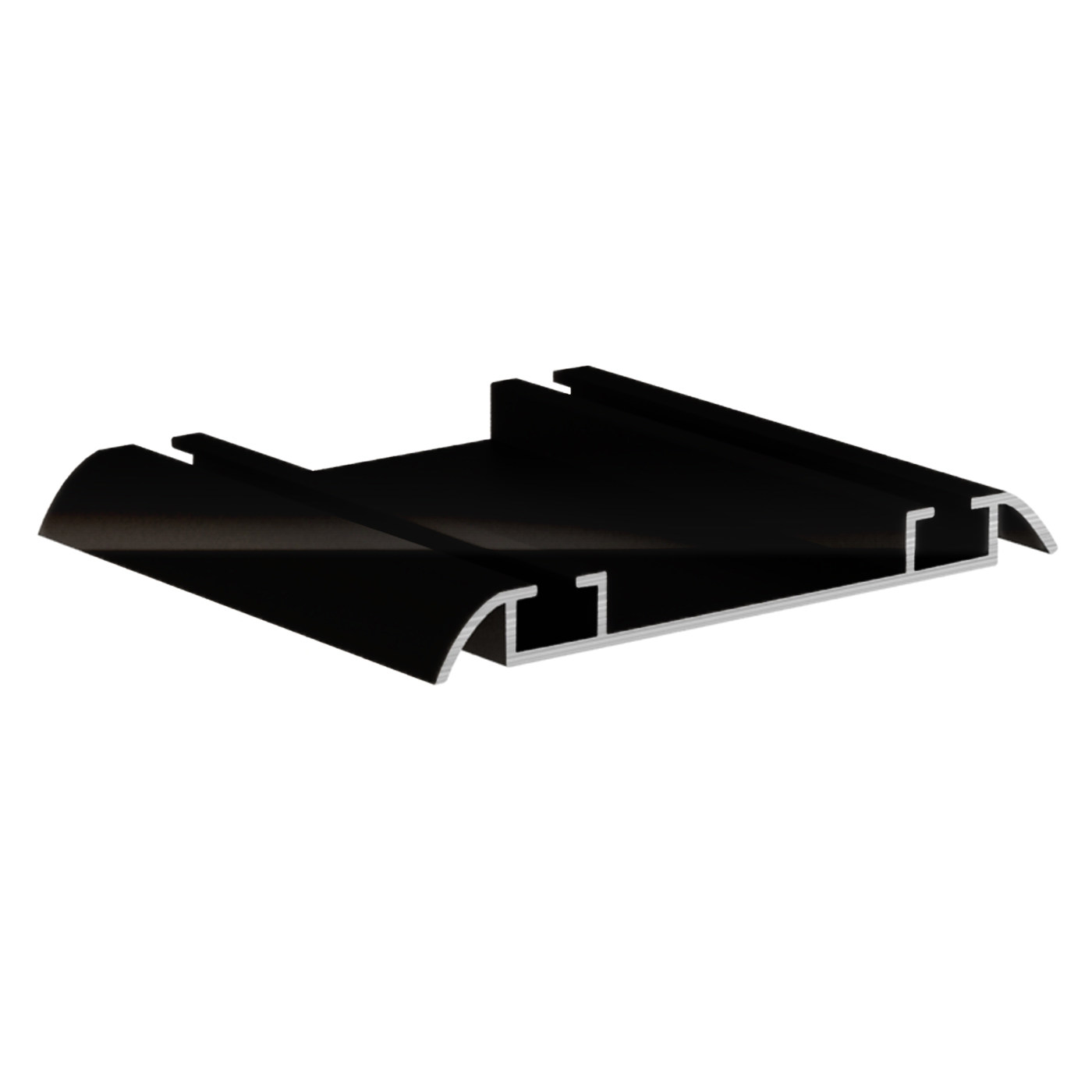 Направляющая нижняя двойная RAL 9005 ЧЕРНЫЙ глянец(6,0) АВД-0711