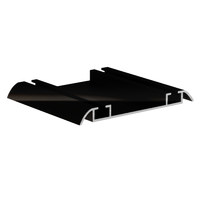 Направляющая нижняя двойная RAL 9005 ЧЕРНЫЙ глянец(6,0) АВД-0711