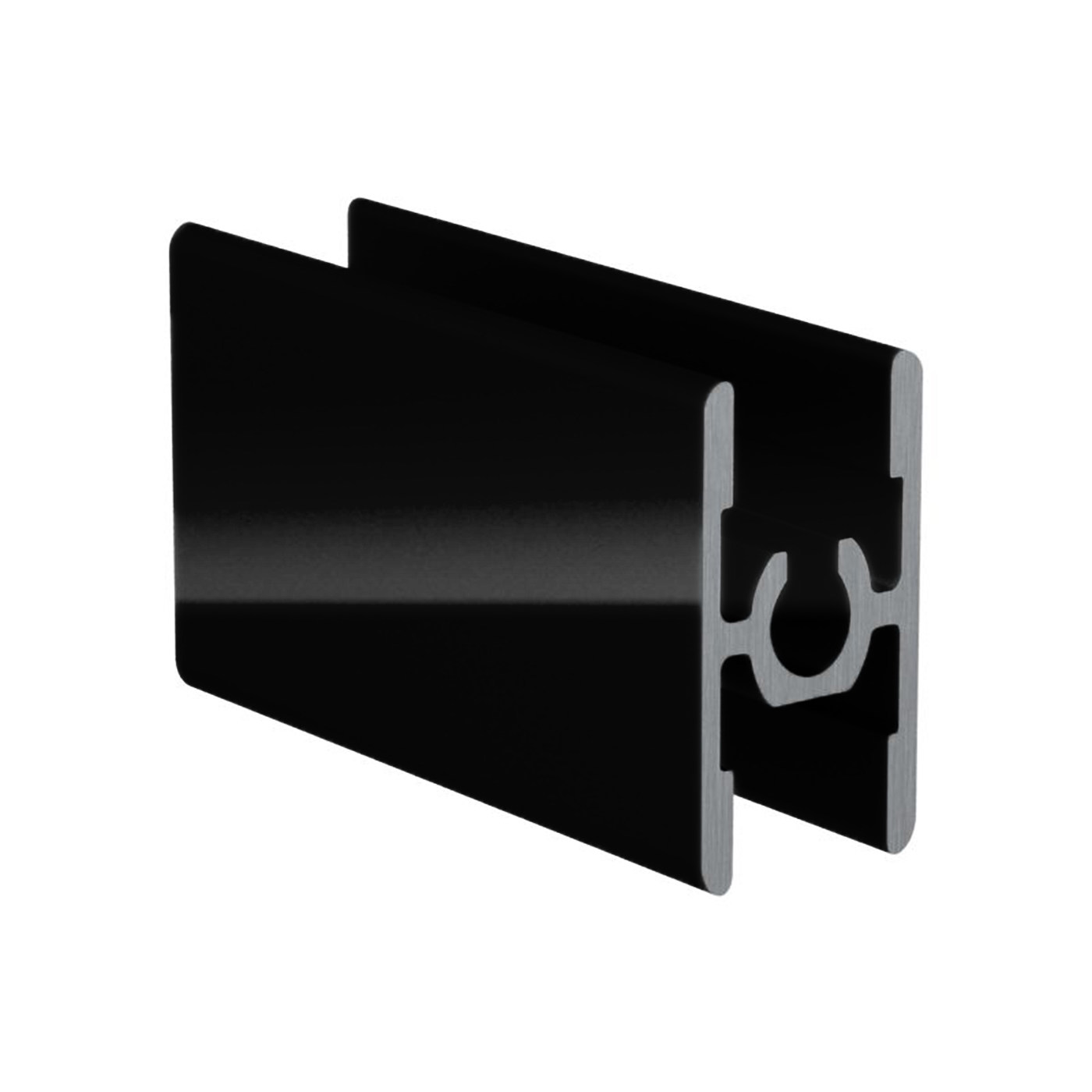 Рамка средняя с саморезом ( разделительная) RAL 9005 ЧЕРНЫЙ глянец 6,0 АВД-0610