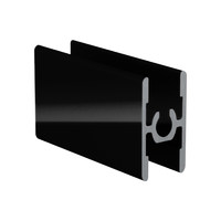 Рамка средняя с саморезом ( разделительная) RAL 9005 ЧЕРНЫЙ глянец 6,0 АВД-0610