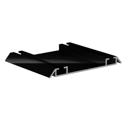 Направляющая нижняя двойная RAL 9005 ЧЕРНЫЙ глянец (6,0) АВД-0713