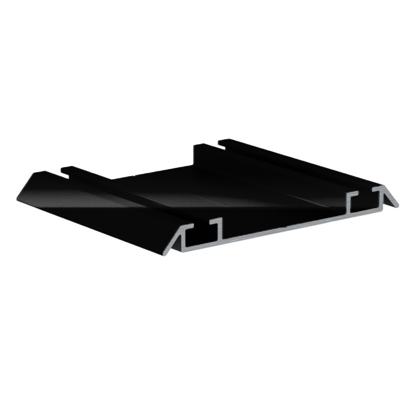 Направляющая нижняя двойная RAL 9005 ЧЕРНЫЙ глянец (6,0) АВД-0713