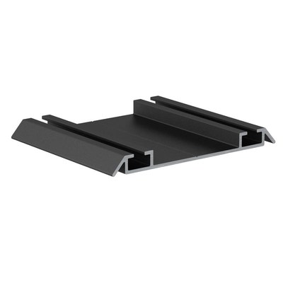 Направляющая нижняя двойная RAL 9005 ЧЕРНЫЙ матовый (6,0) АВД-0713