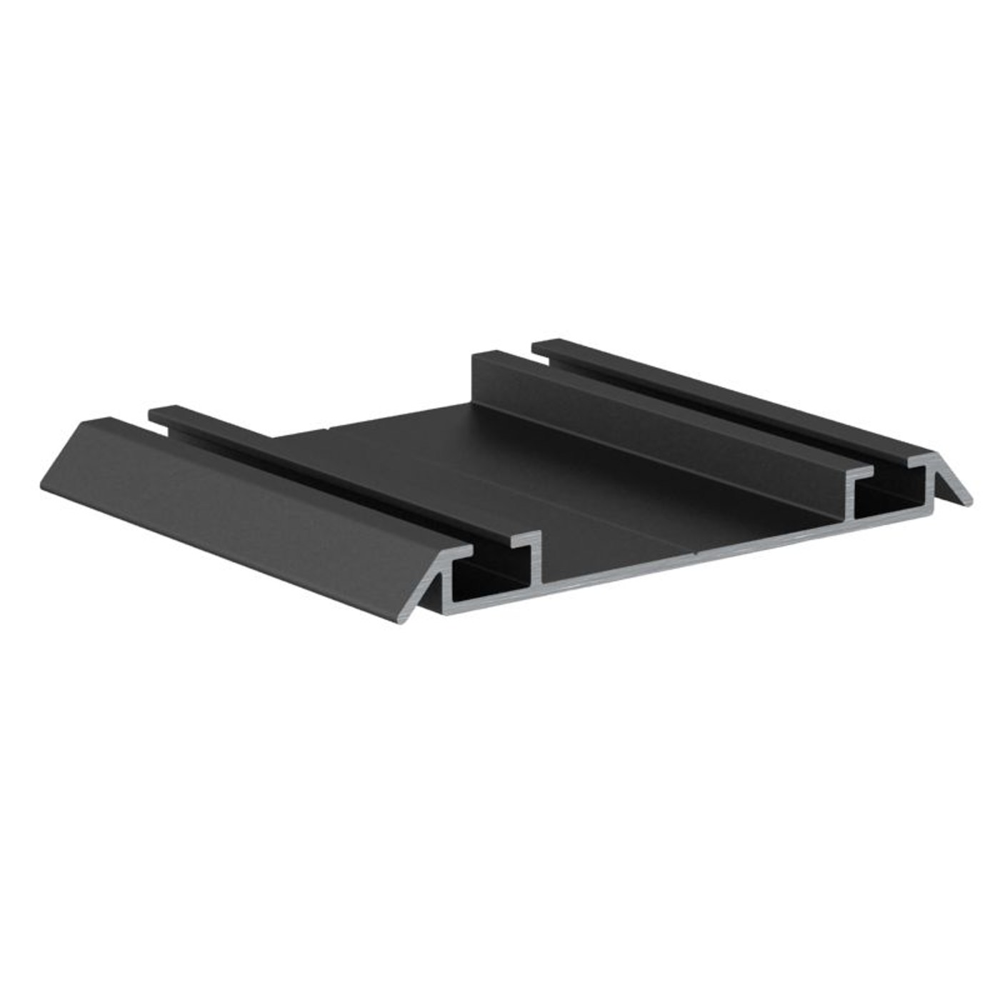 Направляющая нижняя двойная RAL 9005 ЧЕРНЫЙ матовый (6,0) АВД-0713