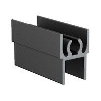 Профиль горизонт. верхний (верхняя рамка) RAL9005 ЧЕРНЫЙ МУАР (6,0)АВД-0607