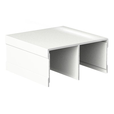 Направляющая верхняя двойная RAL 9016 БЕЛЫЙ глянец(6,0) АВД-0702