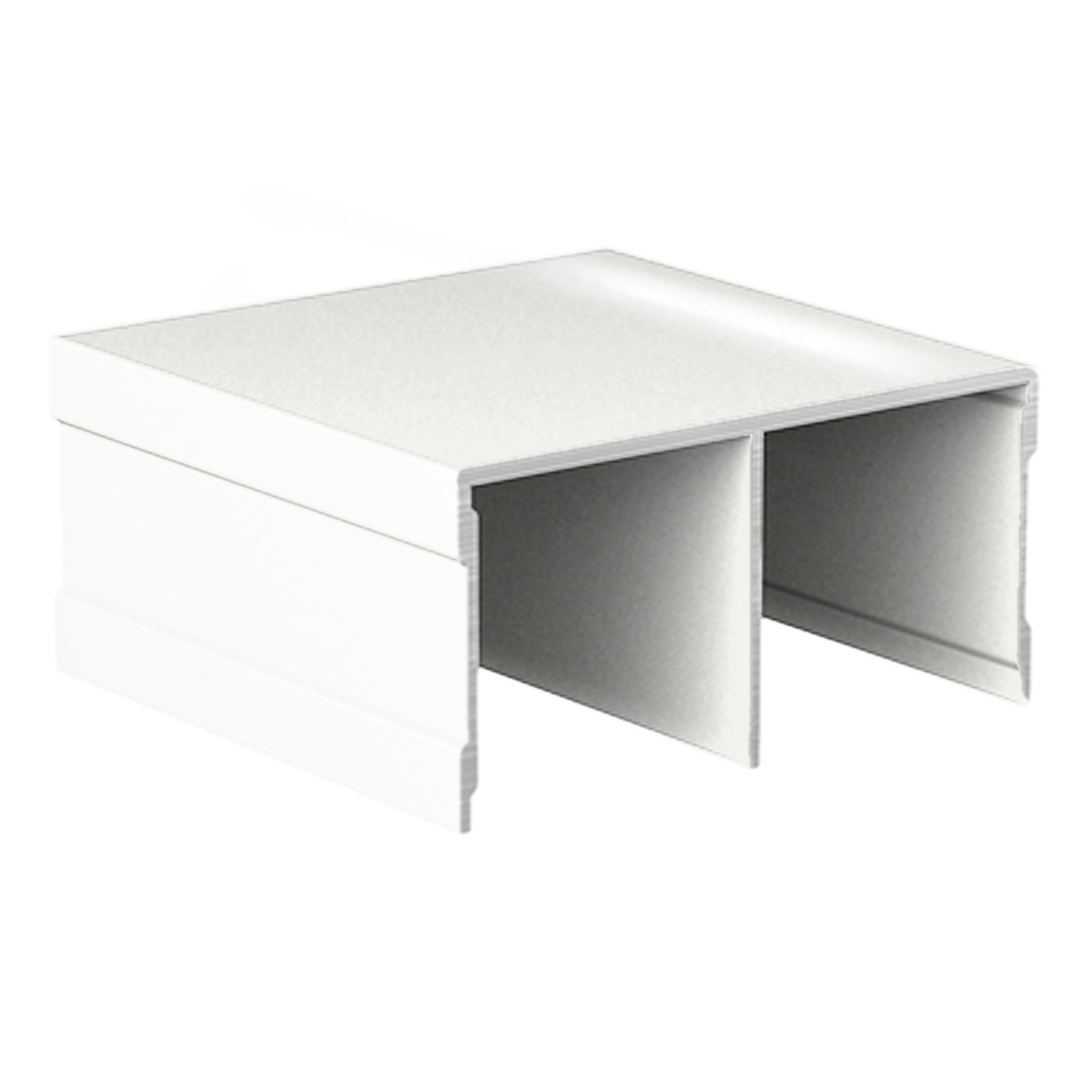 Направляющая верхняя двойная RAL 9016 БЕЛЫЙ глянец(6,0) АВД-0702