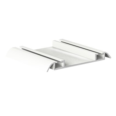 Направляющая нижняя двойная RAL 9016 БЕЛЫЙ глянец (6,0) АВД-0711