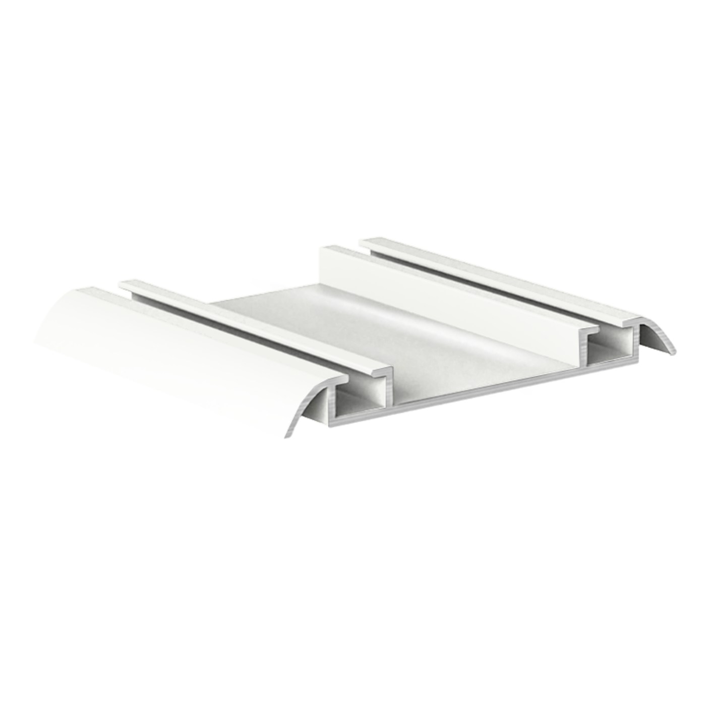 Направляющая нижняя двойная RAL 9016 БЕЛЫЙ глянец (6,0) АВД-0711