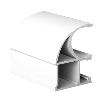 Профиль вертик. алюм. Асимметрич. RAL 9016 БЕЛЫЙ глянец  ( 5.4 )АВД-0527