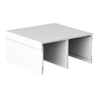 Направляющая верхняя двойная RAL 9016 БЕЛЫЙ матовый (6,0) АВД-0702