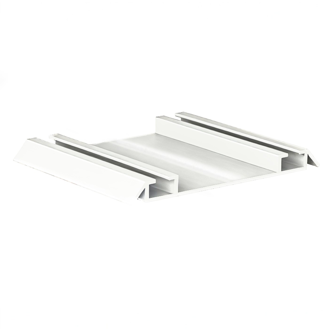 Направляющая нижняя двойная RAL 9016 БЕЛЫЙ глянец (6,0) АВД-0713