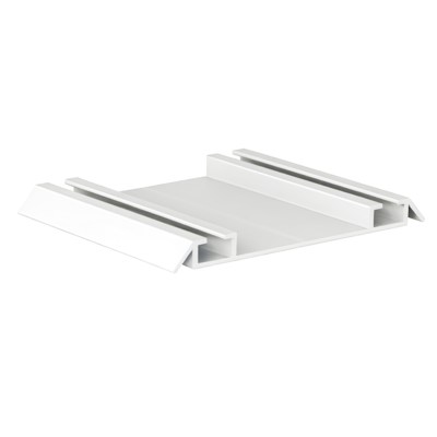 Направляющая нижняя двойная RAL 9016 БЕЛЫЙ матовый (6,0) АВД-0713