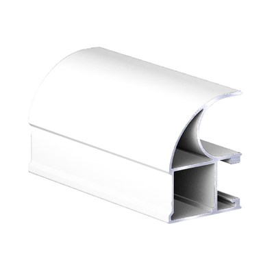 Профиль вертик. алюм. Асимметрич. RAL 9016 Slim БЕЛЫЙ глянец ( 5.4 ) АВД-0564