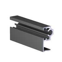 Профиль горизонт. верхний (верхняя рамка) RAL7012 Slim АНТРАЦИТ матовый (6,0)АВД-3766