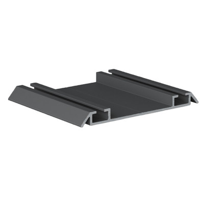 Направляющая нижняя двойная RAL 7012 АНТРАЦИТ матовый (6,0) АВД-0713