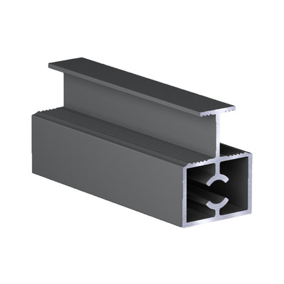 Профиль разделительный с саморезом RAL7012 Slim АНТРАЦИТ матовый (6,0) АВД-3756