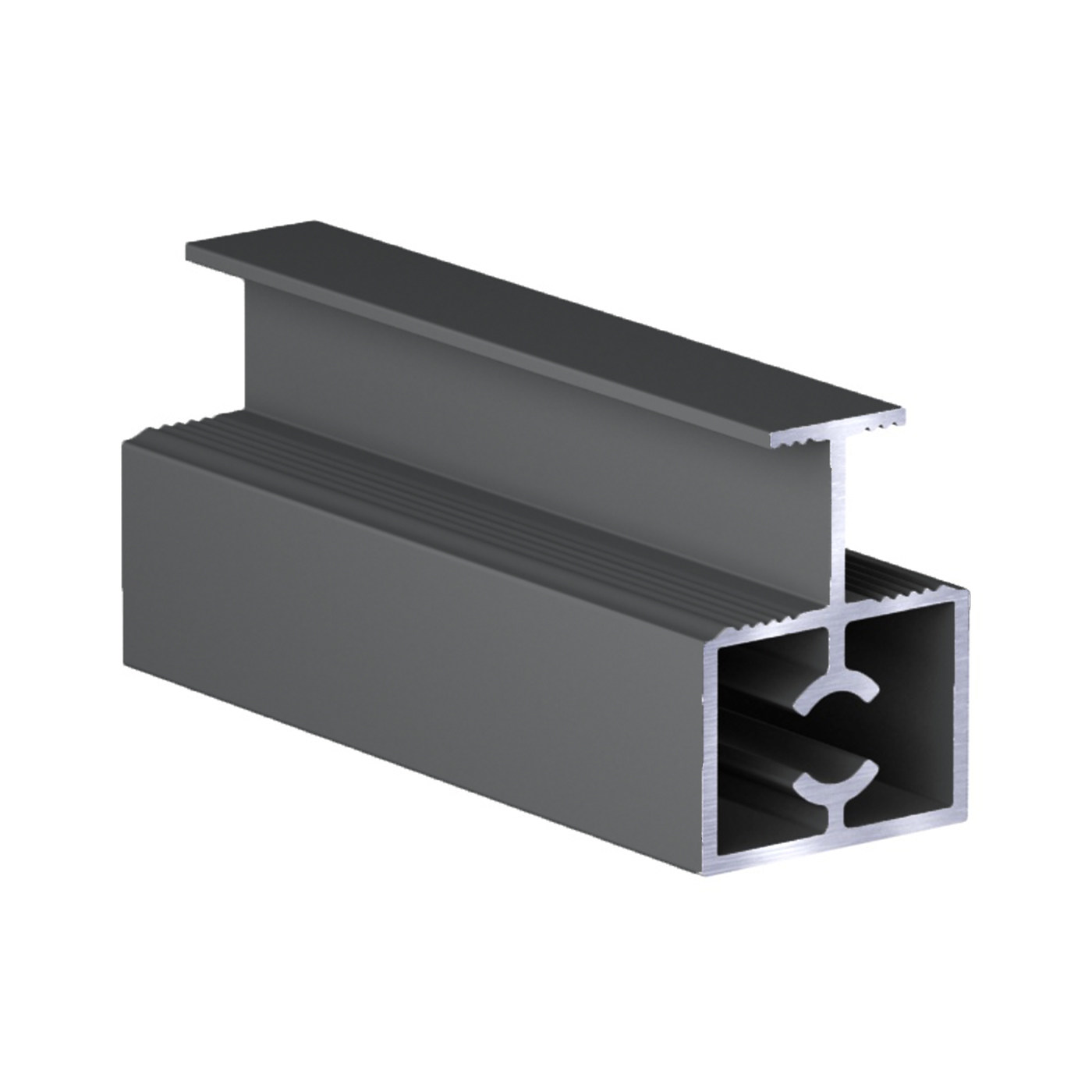 Профиль разделительный с саморезом RAL7012 Slim АНТРАЦИТ матовый (6,0) АВД-3756