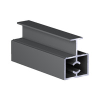 Профиль разделительный с саморезом RAL7012 Slim АНТРАЦИТ матовый (6,0) АВД-3756