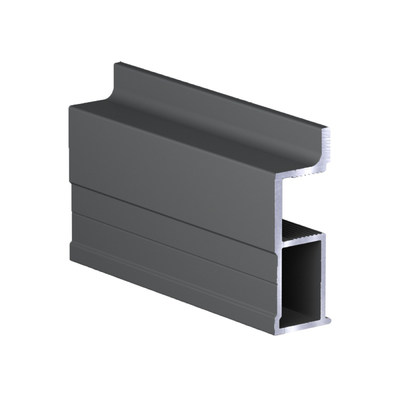 Профиль вертик. алюм. Асимметрич. RAL 7012 Slim АНТРАЦИТ матовый ( 5.4 ) АВД-5783