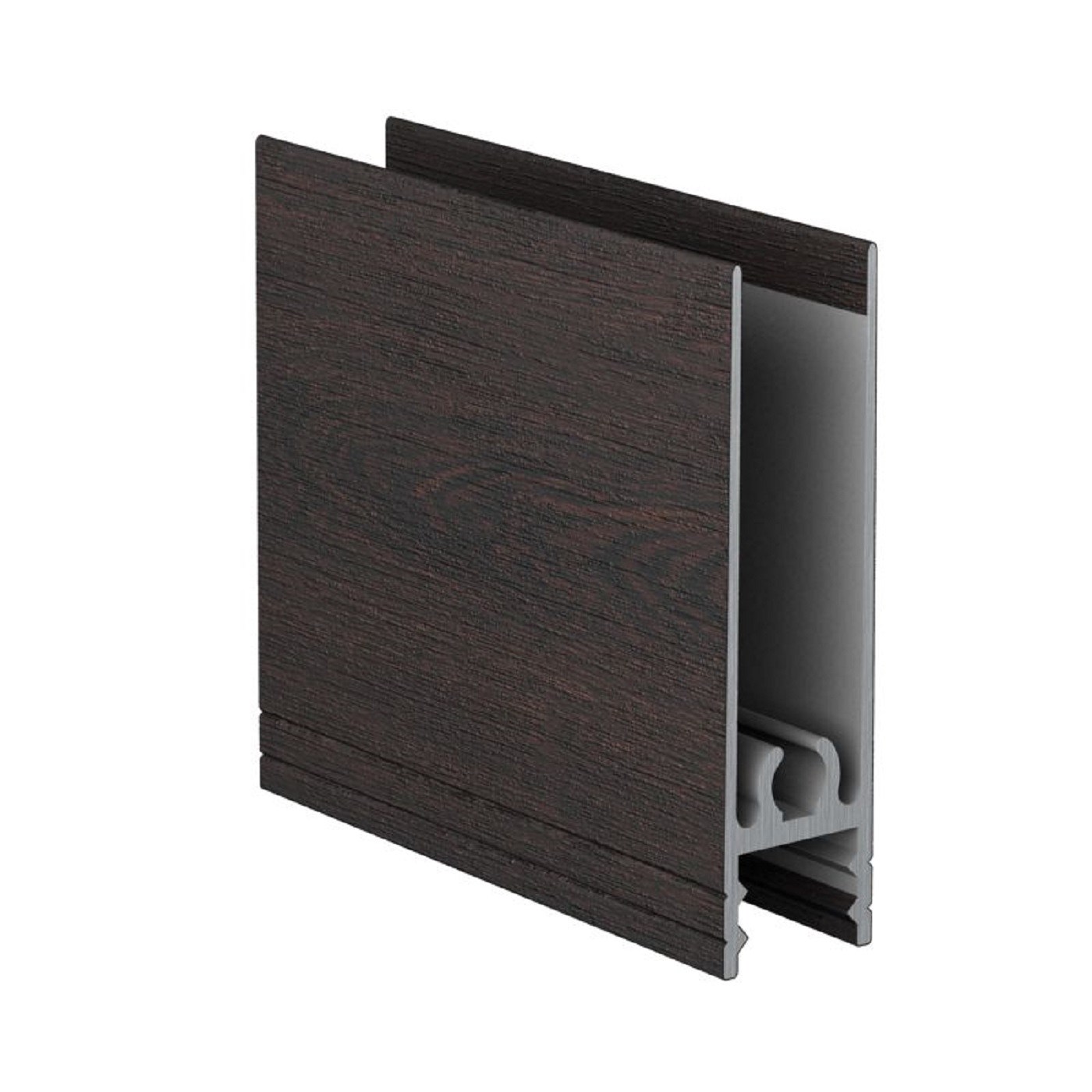 Профиль Венге темный горизонт нижний прямой 6,0 АВД-ПГН