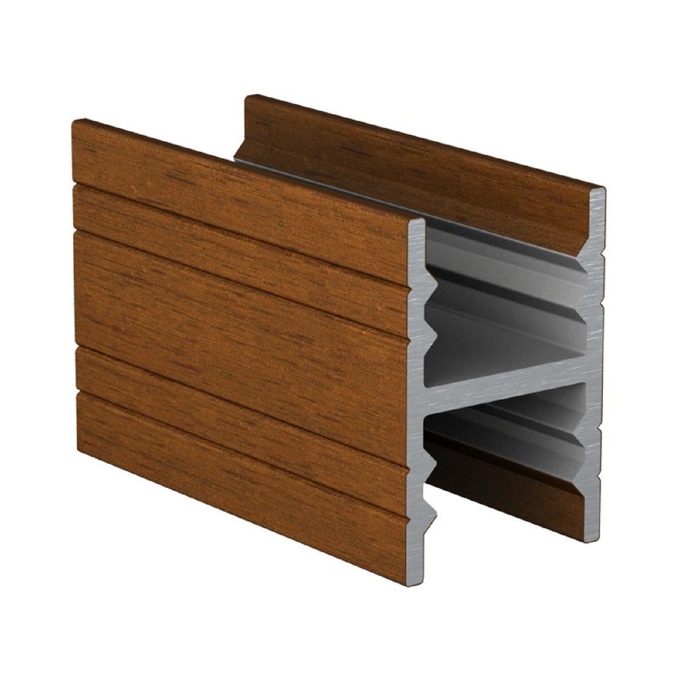 Профиль Дуб золотой (Орех) разделительный 6,0 (ПРБ)