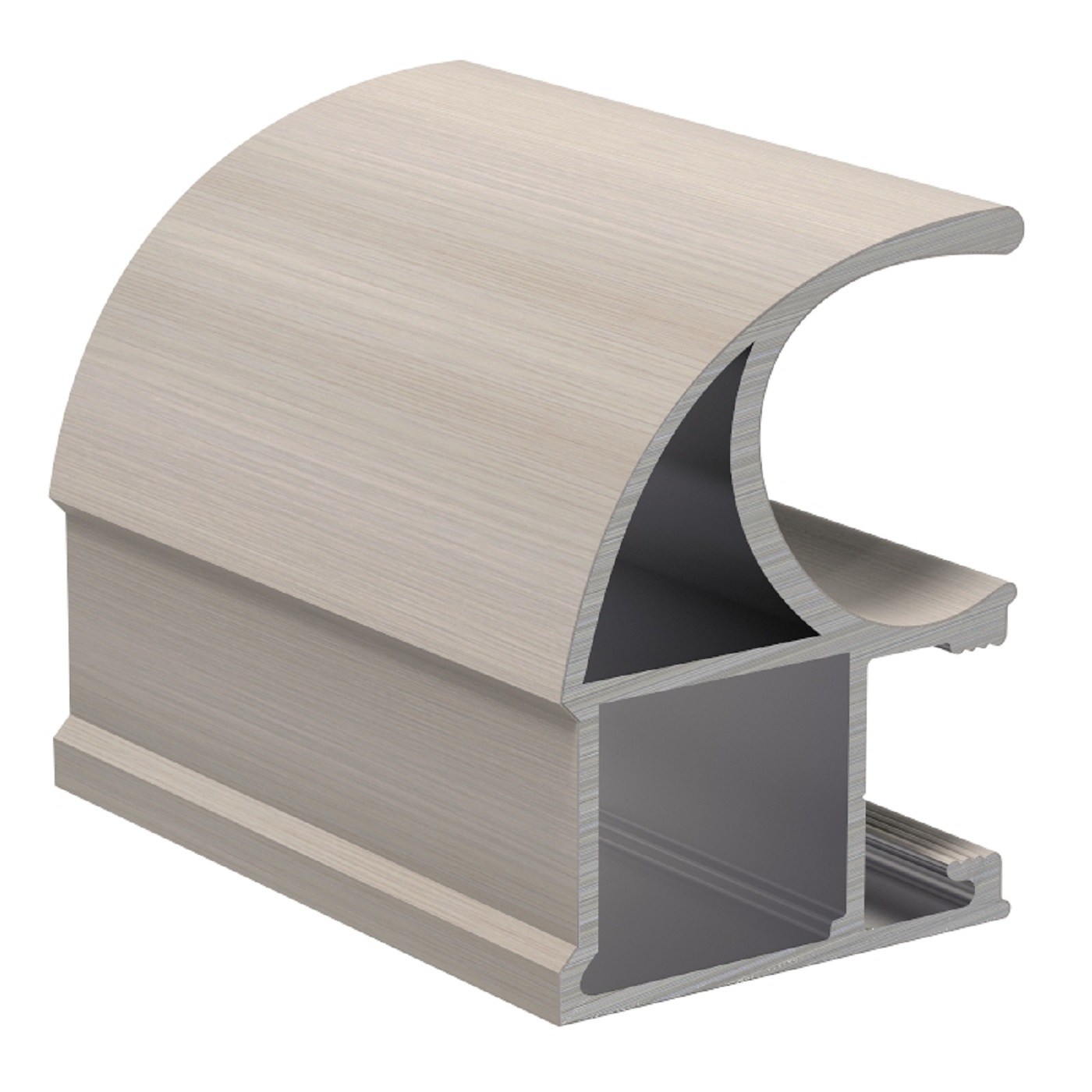 Профиль Дуб дымчатый вертик асимметр. облегч. 5,4 (ПВАЛ)