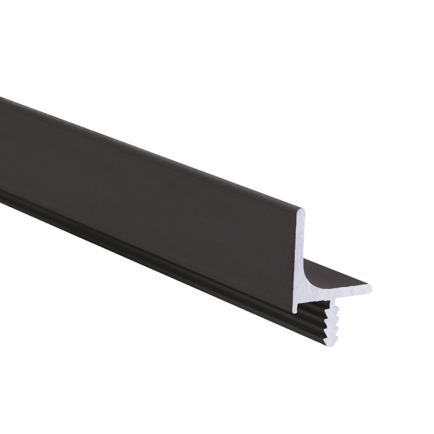 Ручка-профиль для верхней базы 4м анодированный ДСП 16, черный AKS 118413 (старый код 89721)