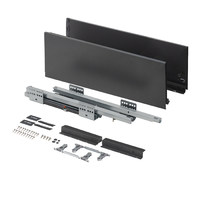 Slimbox Evolution L-400 H167 графит  плавн.закр. ДСП16мм AKS 117762