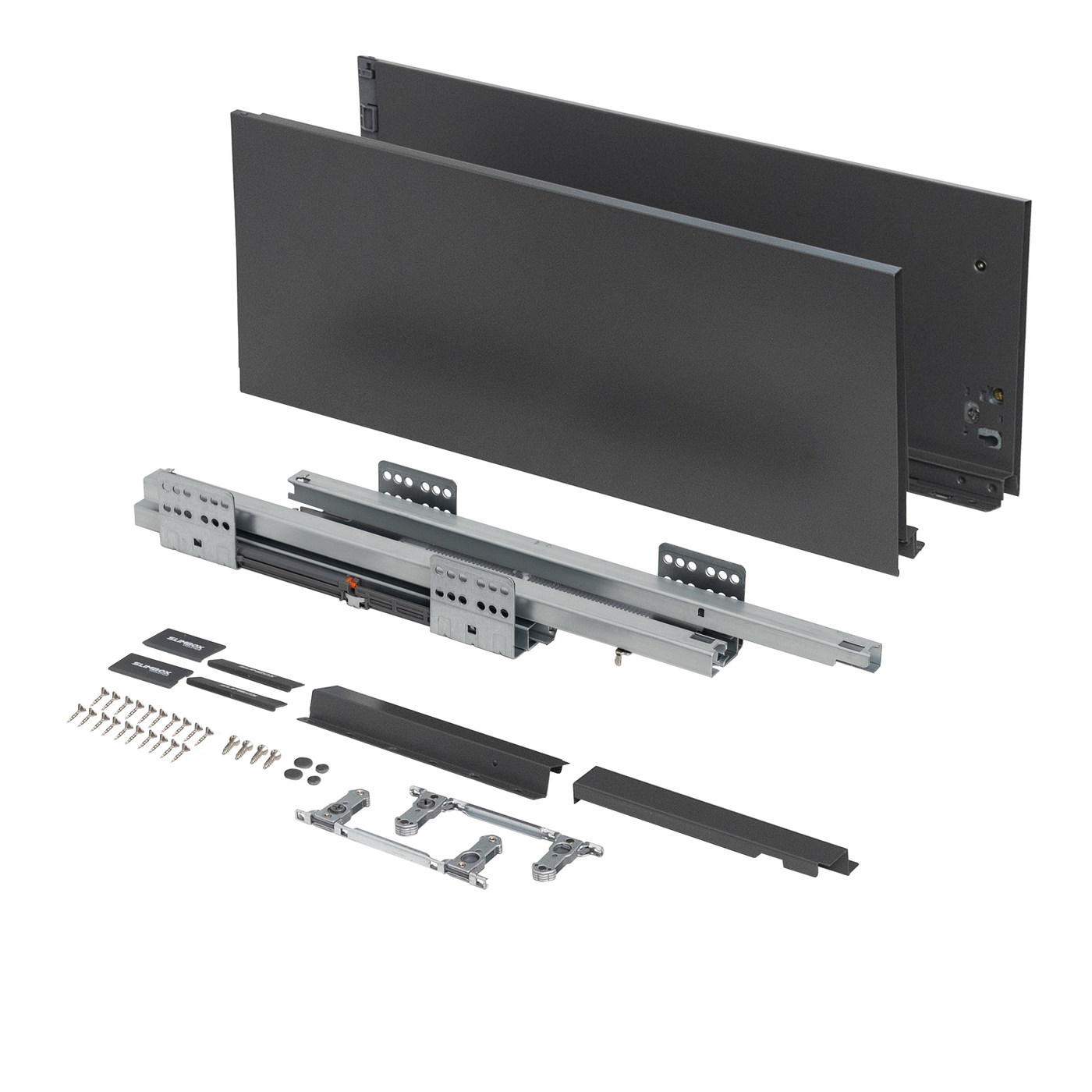 Slimbox Evolution L-450 H199 графит  плавн.закр. ДСП16мм AKS 117780