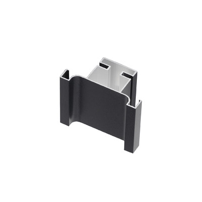 Профиль алюм. GOLA-18 вертикальный средний 5,4 м черный AKS 110626