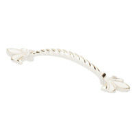 Ручка меб. скоба мет. MILK 128 золото+ белый, AKS 45281