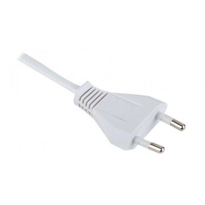 Сетевой шнур с вилкой для трансформаторов мощностью до 150Вт, 1,8м 2х0,75 белый, 1,8м AKS 91906