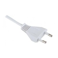 Сетевой шнур с вилкой для трансформаторов мощностью до 150Вт, 1,8м 2х0,75 белый, 1,8м AKS 91906