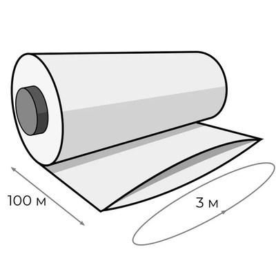 Пленка рукав ПВД 2 сорт ш.1,5 м, намотка 100м, 40 мкм (вес рулона нетто 11,04 кг)