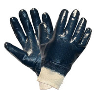 Перчатки нитриловые, манжет резинка