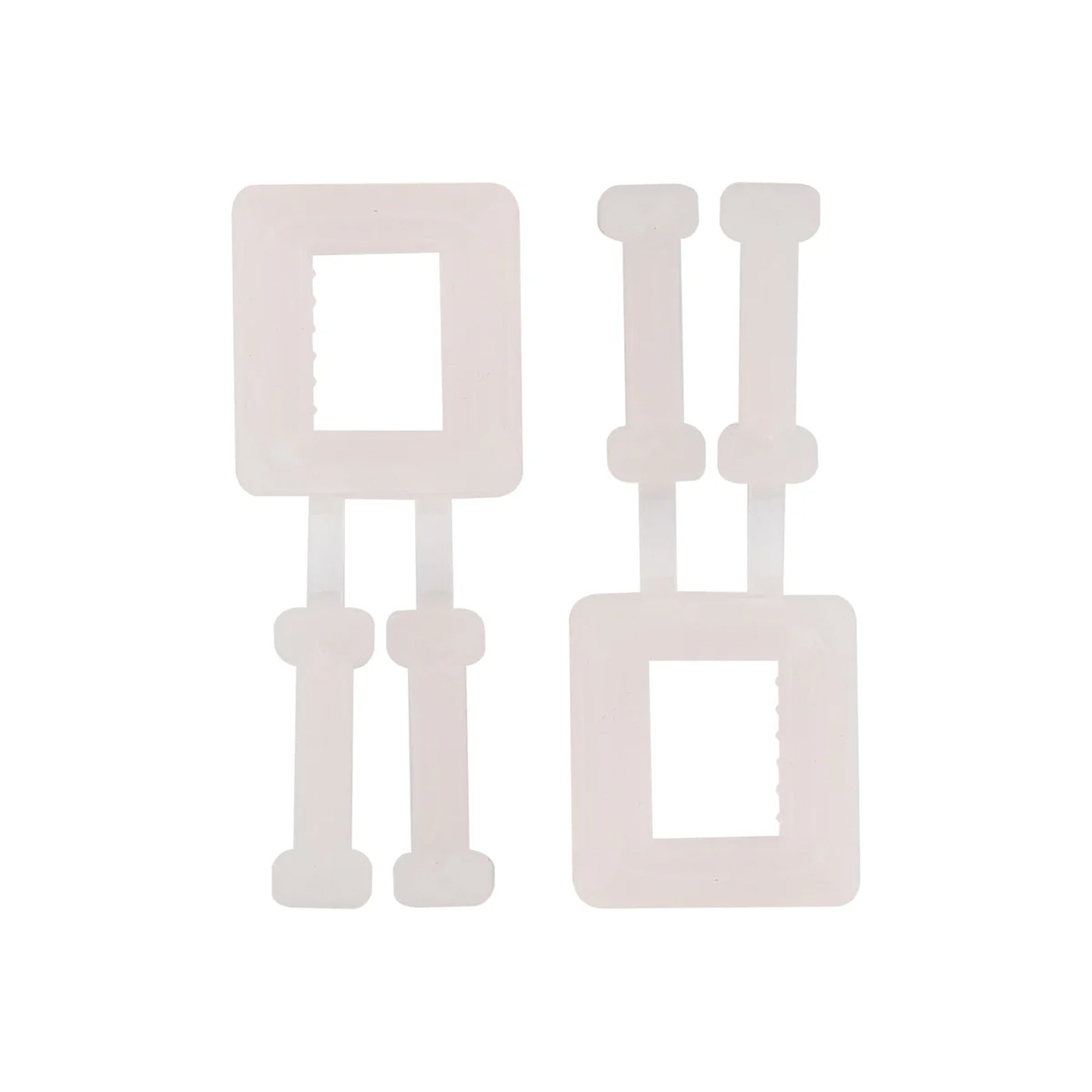 Пряжка полиамидная (уп.1000 шт.), цвет белый