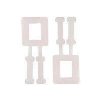 Пряжка полиамидная (уп.1000 шт.), цвет белый