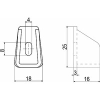 Держатель сетки для обуви, белый 10374