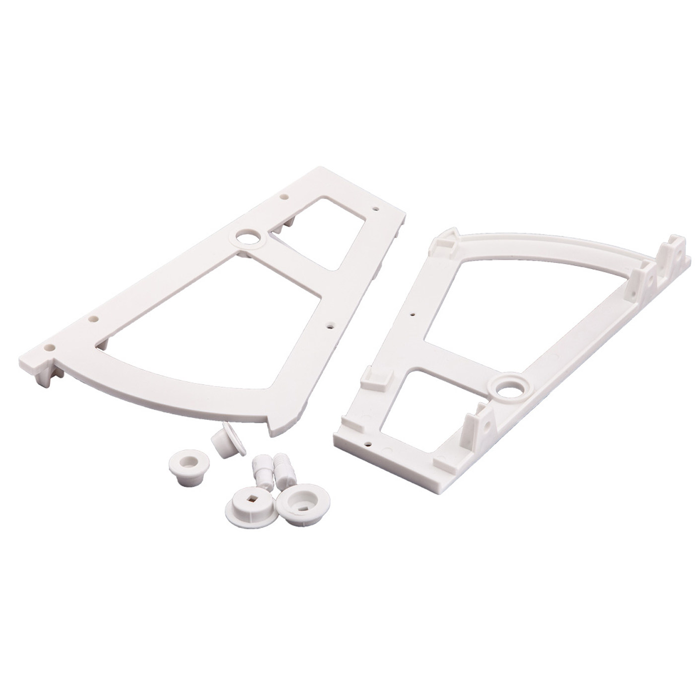 Крепление подставки для обуви однорядное, белое AKS  13476