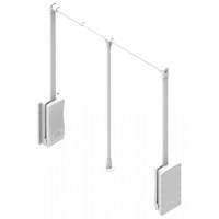 Вешалка-пантограф (внутр.ящ. 890-1220мм), белый REJS AKS 116367