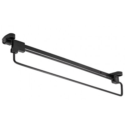 Вешалка выдвижная L300мм, черная AKS 68265