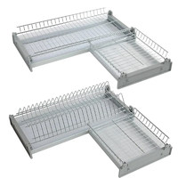 Корзина угловая 600*600 мм Хром AKS 78503