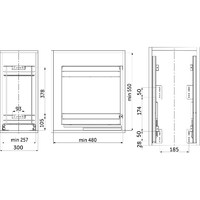 Корзина карго 300 NORWIG крепл.нижнее, скрытый монт. хром AKS 36029